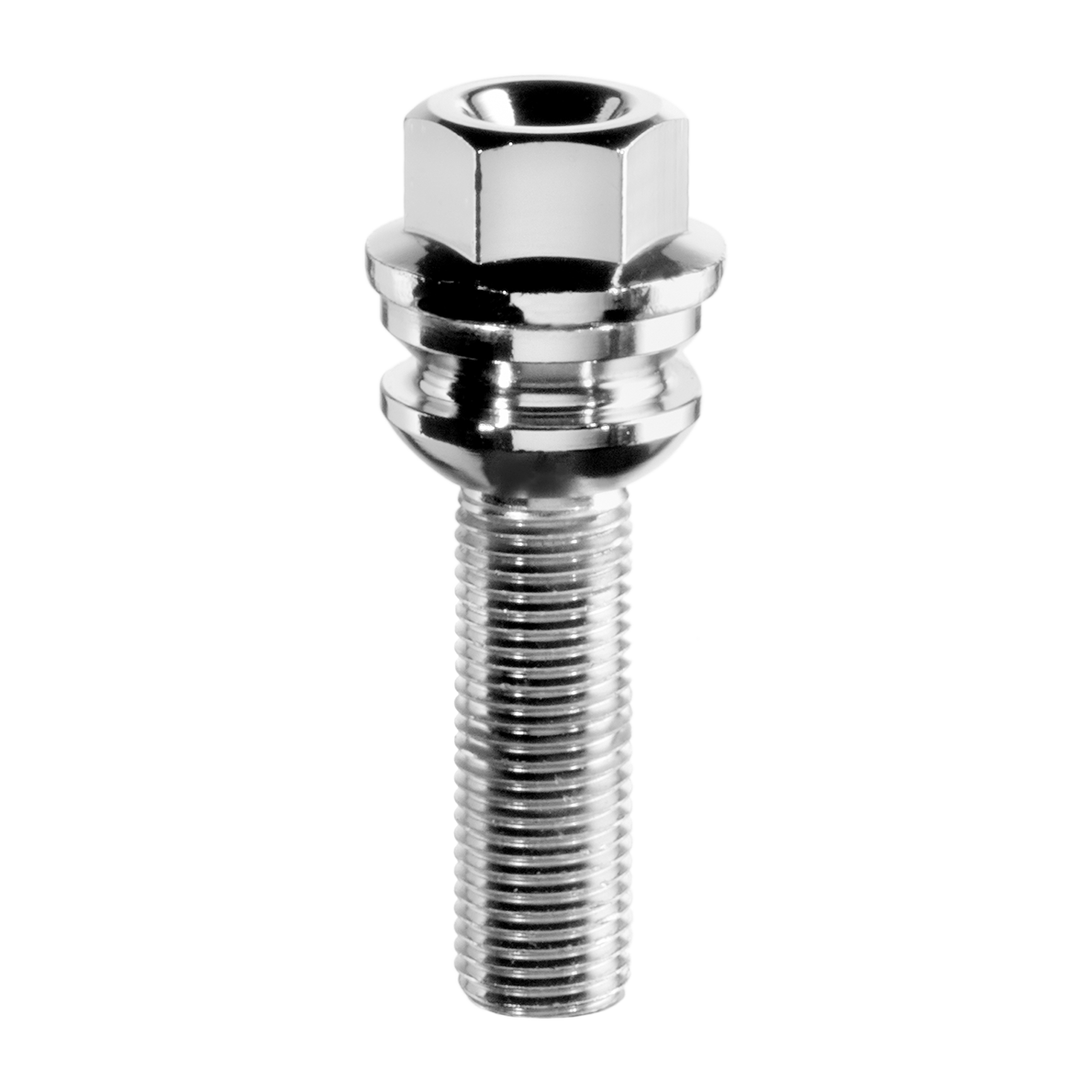 Vite ruota O.E. Ch.17 M14X1,25/28 sede conica 60° con rondella per Bmw Vite ruota O.E. Ch.17 M14X1,25/28 sede conica 60° con rondella per Bmw